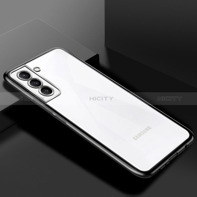 Custodia Silicone Trasparente Ultra Sottile Cover Morbida H02 per Samsung Galaxy S24 5G Nero