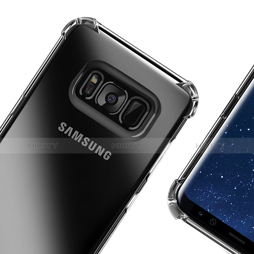 Custodia Silicone Trasparente Ultra Sottile Cover Morbida H02 per Samsung Galaxy S8