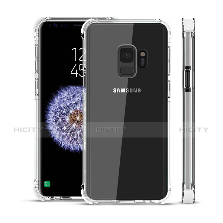 Custodia Silicone Trasparente Ultra Sottile Cover Morbida H02 per Samsung Galaxy S9 Chiaro