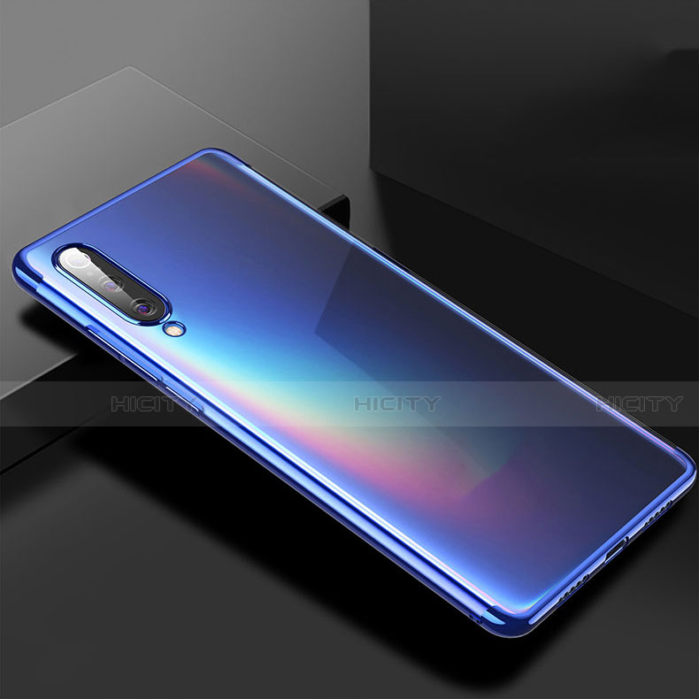 Custodia Silicone Trasparente Ultra Sottile Cover Morbida H02 per Xiaomi CC9e Blu