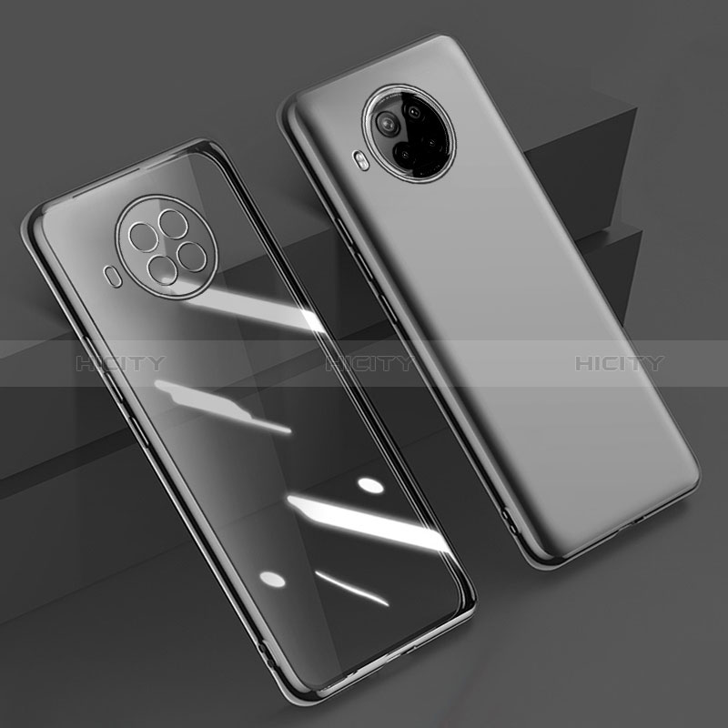 Custodia Silicone Trasparente Ultra Sottile Cover Morbida H02 per Xiaomi Mi 10T Lite 5G Nero
