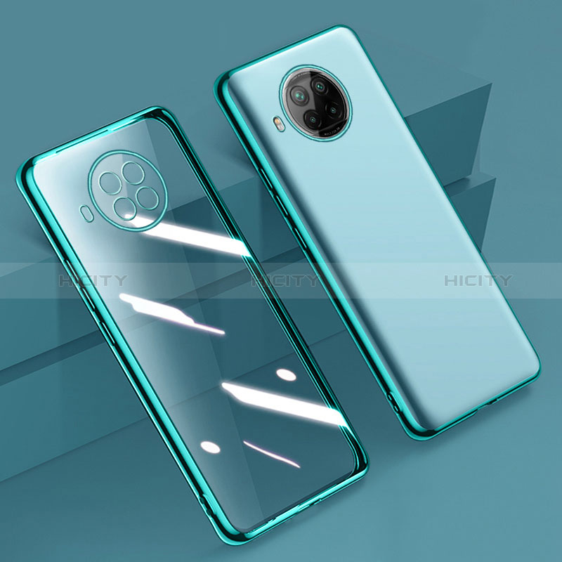 Custodia Silicone Trasparente Ultra Sottile Cover Morbida H02 per Xiaomi Mi 10T Lite 5G Verde