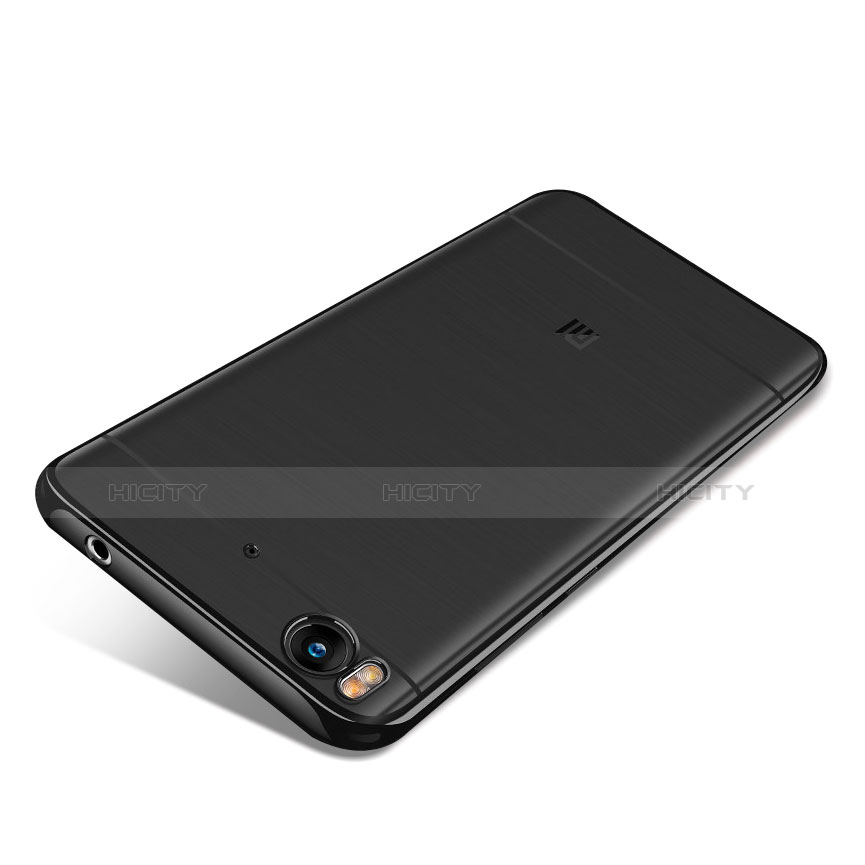Custodia Silicone Trasparente Ultra Sottile Cover Morbida H02 per Xiaomi Mi 5S 4G Nero