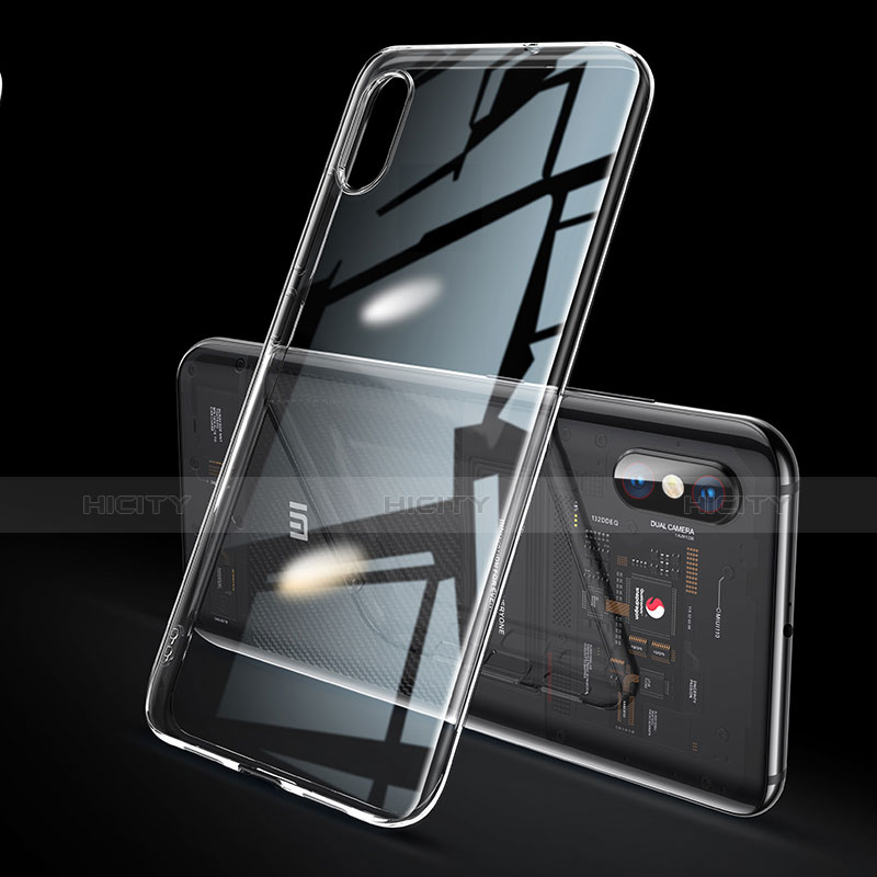 Custodia Silicone Trasparente Ultra Sottile Cover Morbida H02 per Xiaomi Mi 8 Explorer Chiaro