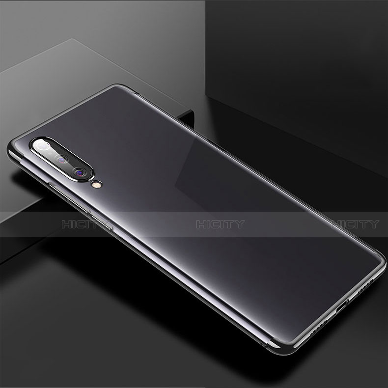 Custodia Silicone Trasparente Ultra Sottile Cover Morbida H02 per Xiaomi Mi A3 Nero