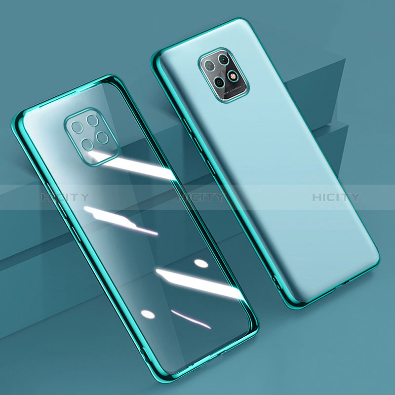 Custodia Silicone Trasparente Ultra Sottile Cover Morbida H02 per Xiaomi Redmi 10X 5G Verde