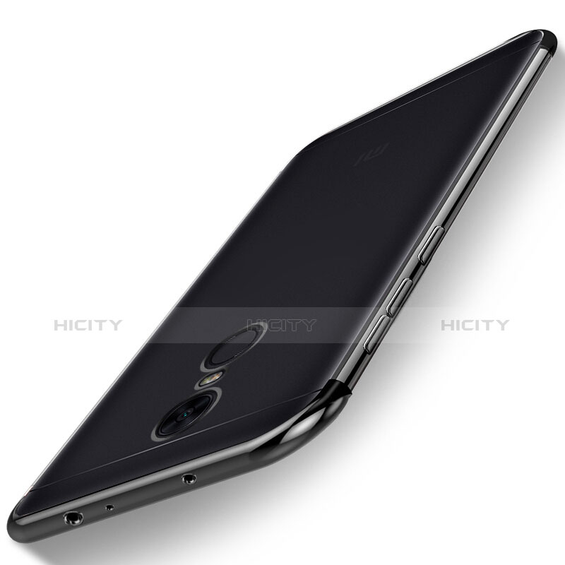 Custodia Silicone Trasparente Ultra Sottile Cover Morbida H02 per Xiaomi Redmi 5 Plus Nero