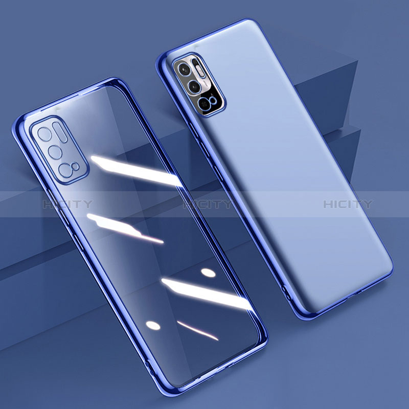 Custodia Silicone Trasparente Ultra Sottile Cover Morbida H02 per Xiaomi Redmi Note 11 SE 5G Blu