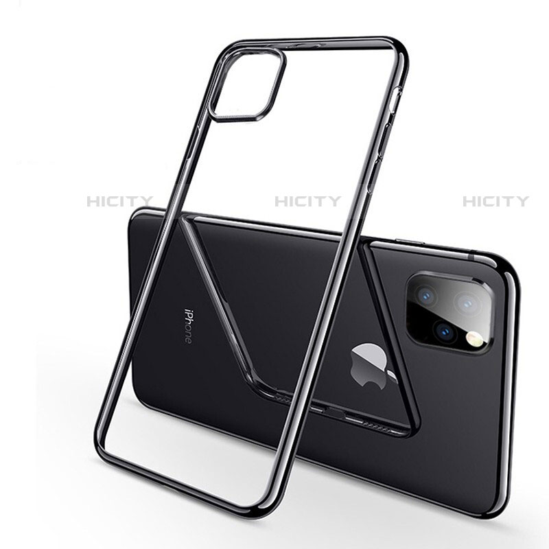 Custodia Silicone Trasparente Ultra Sottile Cover Morbida H03 per Apple iPhone 11 Pro Nero