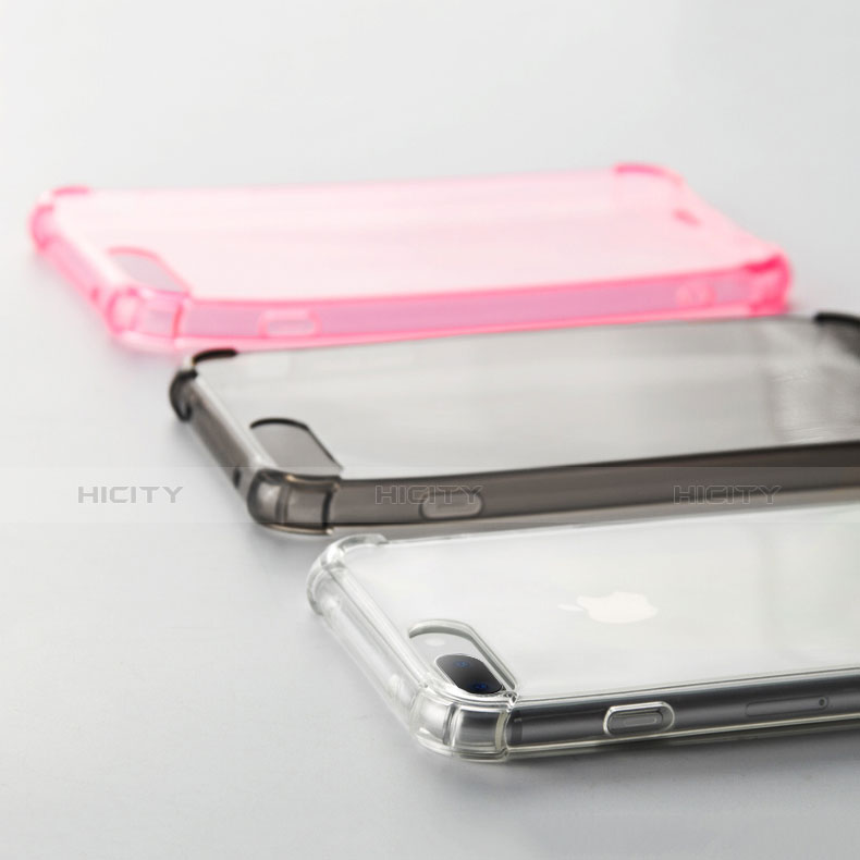 Custodia Silicone Trasparente Ultra Sottile Cover Morbida H03 per Apple iPhone 8 Plus