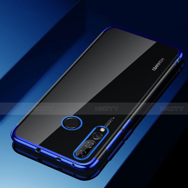 Custodia Silicone Trasparente Ultra Sottile Cover Morbida H03 per Huawei Honor 20 Lite Blu