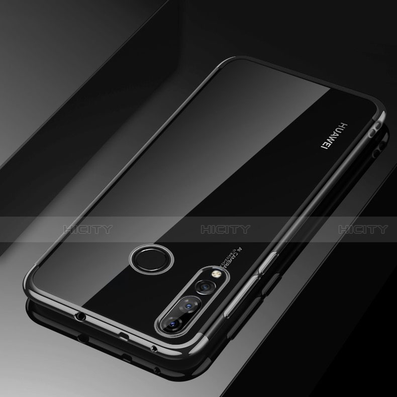 Custodia Silicone Trasparente Ultra Sottile Cover Morbida H03 per Huawei Honor 20 Lite Nero