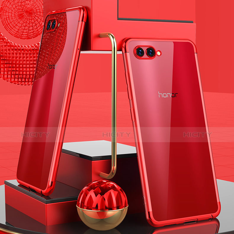Custodia Silicone Trasparente Ultra Sottile Cover Morbida H03 per Huawei Honor View 10