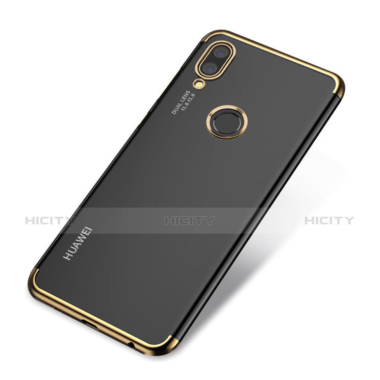 Custodia Silicone Trasparente Ultra Sottile Cover Morbida H03 per Huawei Nova 3e Oro