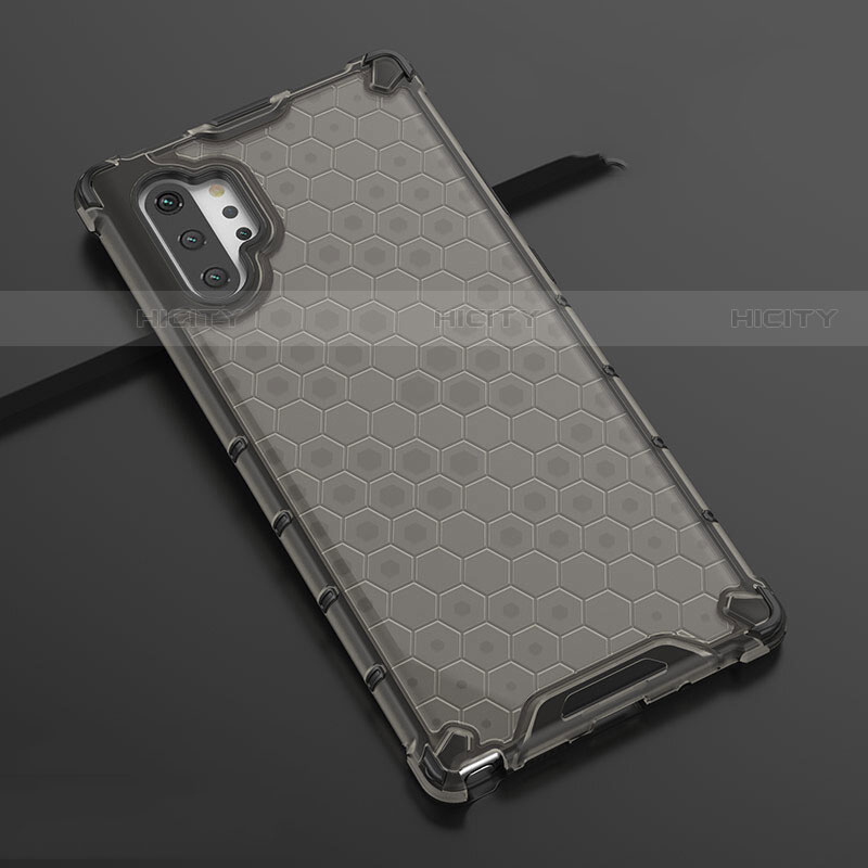 Custodia Silicone Trasparente Ultra Sottile Cover Morbida H03 per Samsung Galaxy Note 10 Plus 5G Grigio