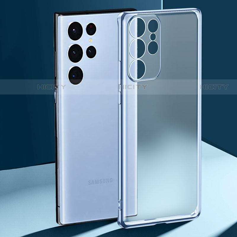 Custodia Silicone Trasparente Ultra Sottile Cover Morbida H03 per Samsung Galaxy S21 Ultra 5G
