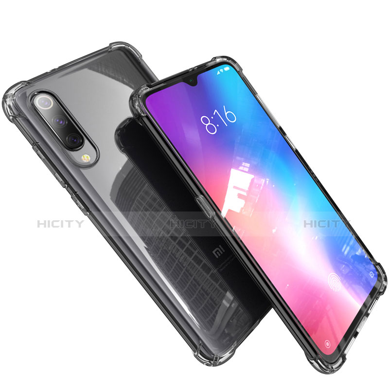 Custodia Silicone Trasparente Ultra Sottile Cover Morbida H03 per Xiaomi Mi 9 Grigio