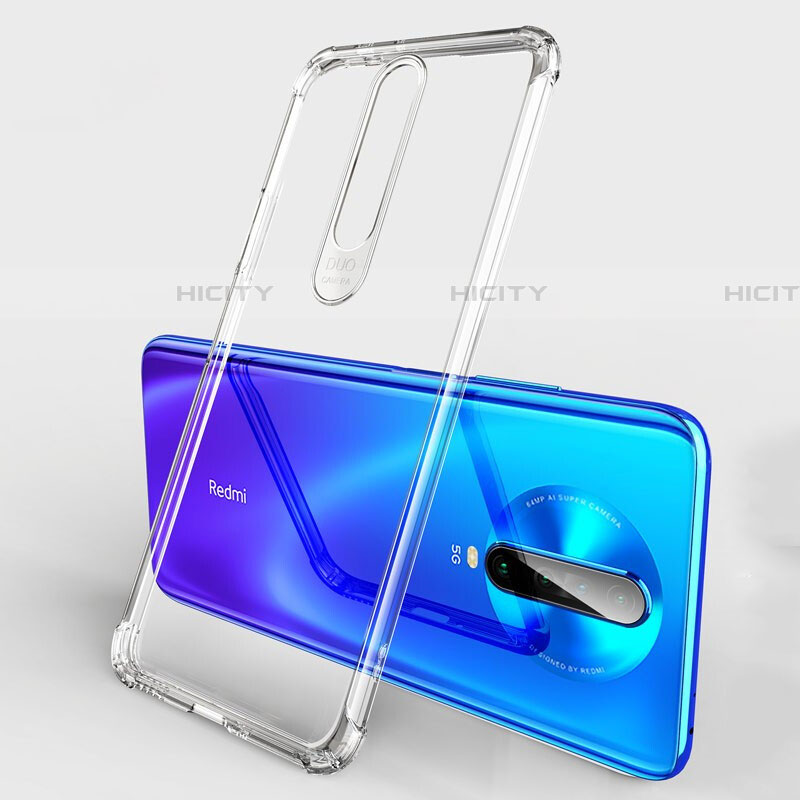 Custodia Silicone Trasparente Ultra Sottile Cover Morbida H03 per Xiaomi Redmi K30 4G Chiaro