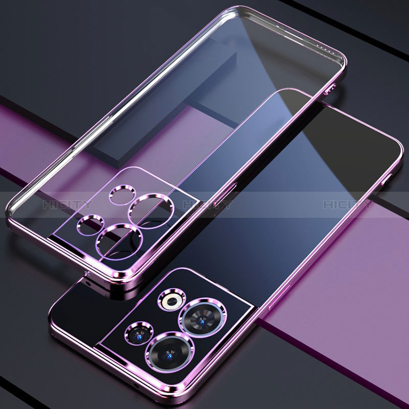 Custodia Silicone Trasparente Ultra Sottile Cover Morbida H03 per Xiaomi Redmi Note 13 5G Viola