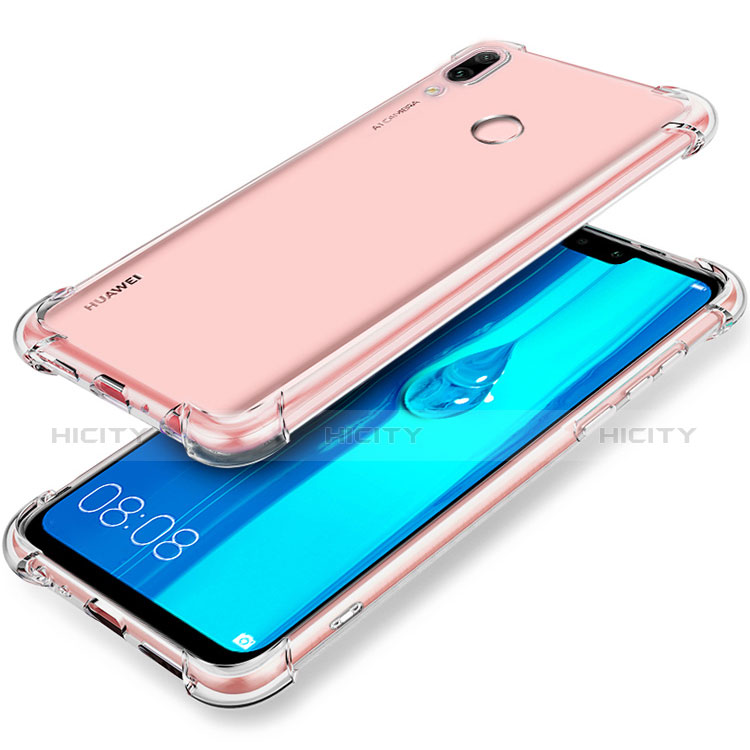 Custodia Silicone Trasparente Ultra Sottile Cover Morbida H04 per Huawei Enjoy 9 Plus