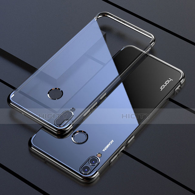 Custodia Silicone Trasparente Ultra Sottile Cover Morbida H04 per Huawei Honor View 10 Lite Nero
