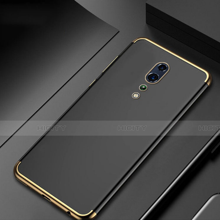 Custodia Silicone Trasparente Ultra Sottile Cover Morbida H04 per Oppo Reno Z Oro