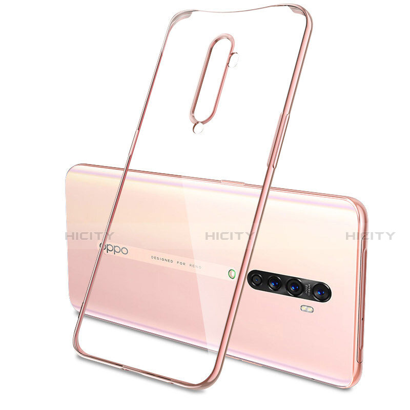 Custodia Silicone Trasparente Ultra Sottile Cover Morbida H04 per Oppo Reno2