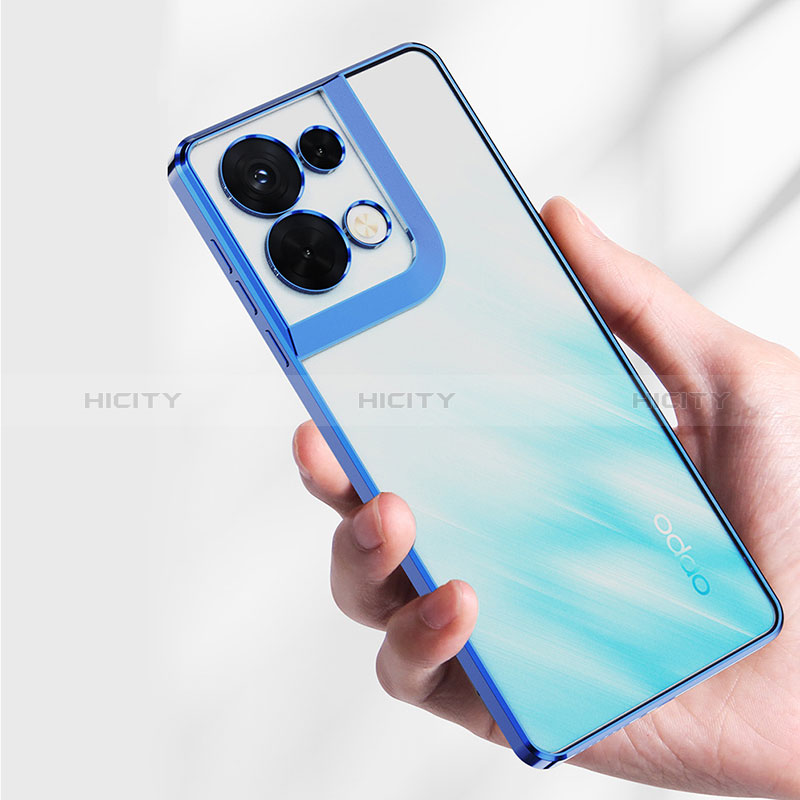 Custodia Silicone Trasparente Ultra Sottile Cover Morbida H04 per Oppo Reno9 Pro+ Plus 5G