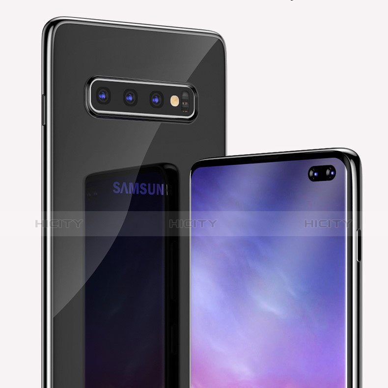 Custodia Silicone Trasparente Ultra Sottile Cover Morbida H04 per Samsung Galaxy S10 Plus