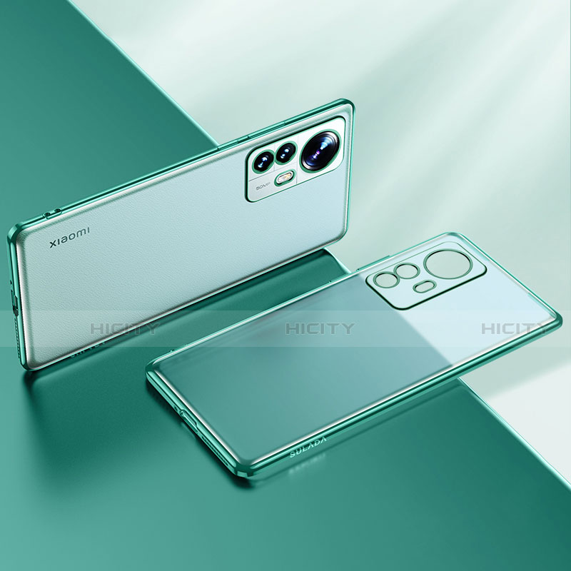 Custodia Silicone Trasparente Ultra Sottile Cover Morbida H04 per Xiaomi Mi 12 5G Verde