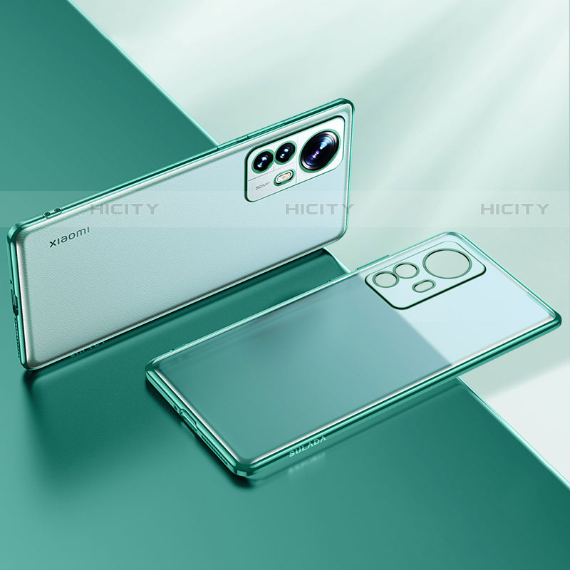 Custodia Silicone Trasparente Ultra Sottile Cover Morbida H04 per Xiaomi Mi 12 Pro 5G Verde