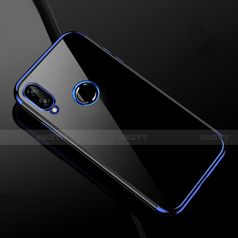 Custodia Silicone Trasparente Ultra Sottile Cover Morbida H04 per Xiaomi Redmi Note 7 Pro Blu