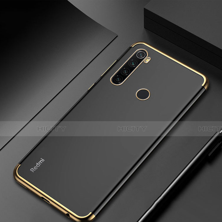 Custodia Silicone Trasparente Ultra Sottile Cover Morbida H04 per Xiaomi Redmi Note 8T Oro