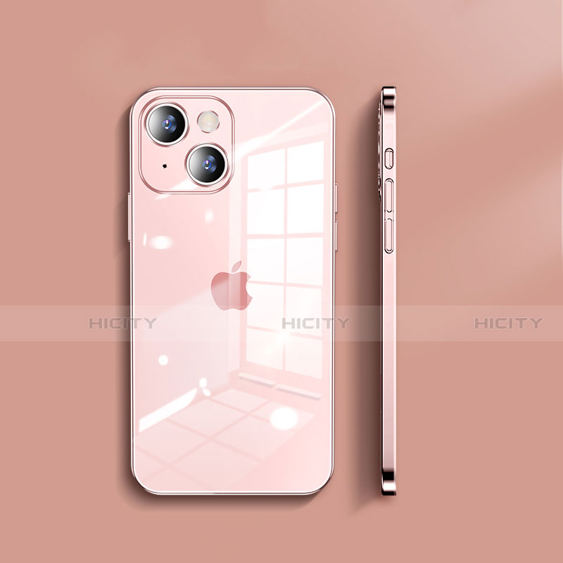 Custodia Silicone Trasparente Ultra Sottile Cover Morbida H05 per Apple iPhone 15 Plus