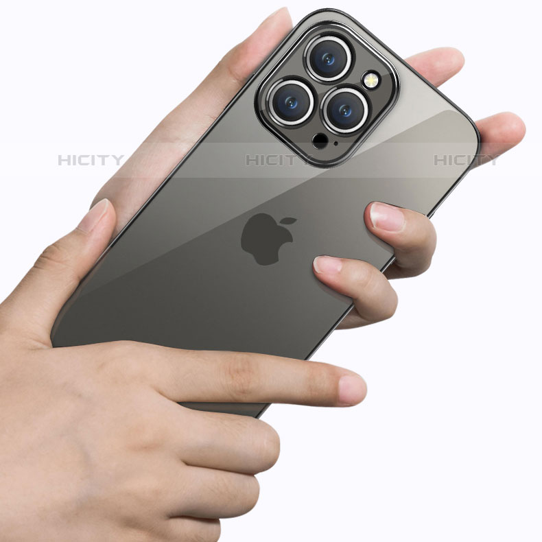 Custodia Silicone Trasparente Ultra Sottile Cover Morbida H05 per Apple iPhone 15 Pro Max