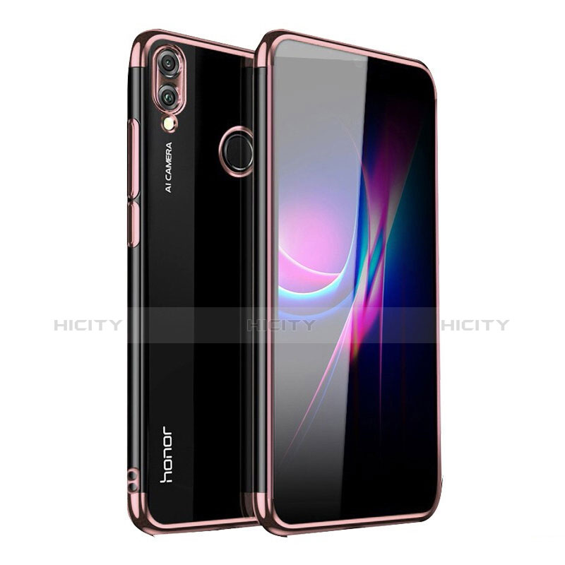 Custodia Silicone Trasparente Ultra Sottile Cover Morbida H05 per Huawei Honor 10 Lite Rosa