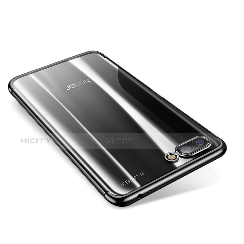 Custodia Silicone Trasparente Ultra Sottile Cover Morbida H05 per Huawei Honor 10 Nero