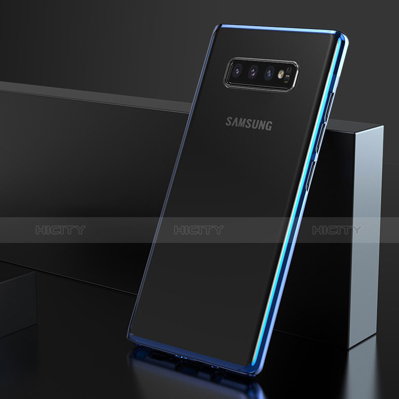 Custodia Silicone Trasparente Ultra Sottile Cover Morbida H05 per Samsung Galaxy S10 Plus