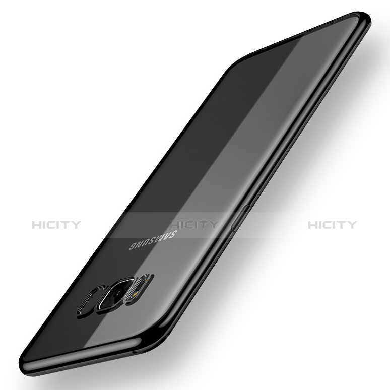 Custodia Silicone Trasparente Ultra Sottile Cover Morbida H05 per Samsung Galaxy S8 Nero