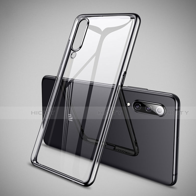 Custodia Silicone Trasparente Ultra Sottile Cover Morbida H05 per Xiaomi Mi 9 Lite Nero