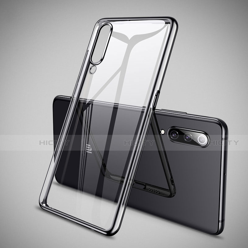 Custodia Silicone Trasparente Ultra Sottile Cover Morbida H05 per Xiaomi Mi A3 Lite Nero
