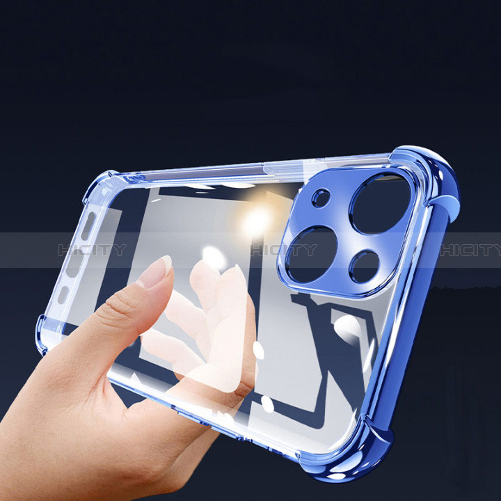 Custodia Silicone Trasparente Ultra Sottile Cover Morbida H06 per Apple iPhone 15