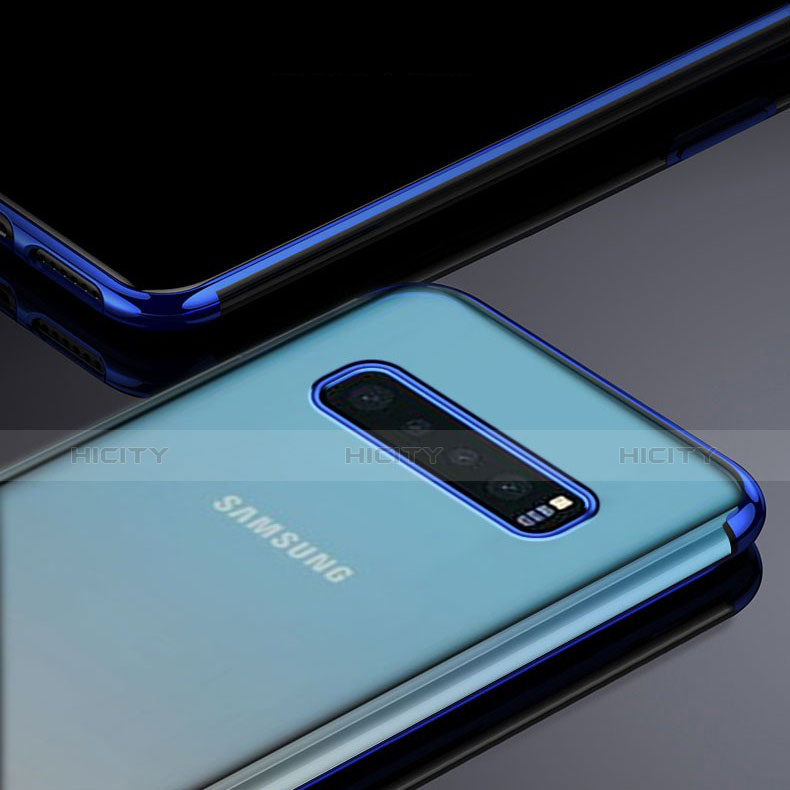 Custodia Silicone Trasparente Ultra Sottile Cover Morbida H06 per Samsung Galaxy S10 Plus