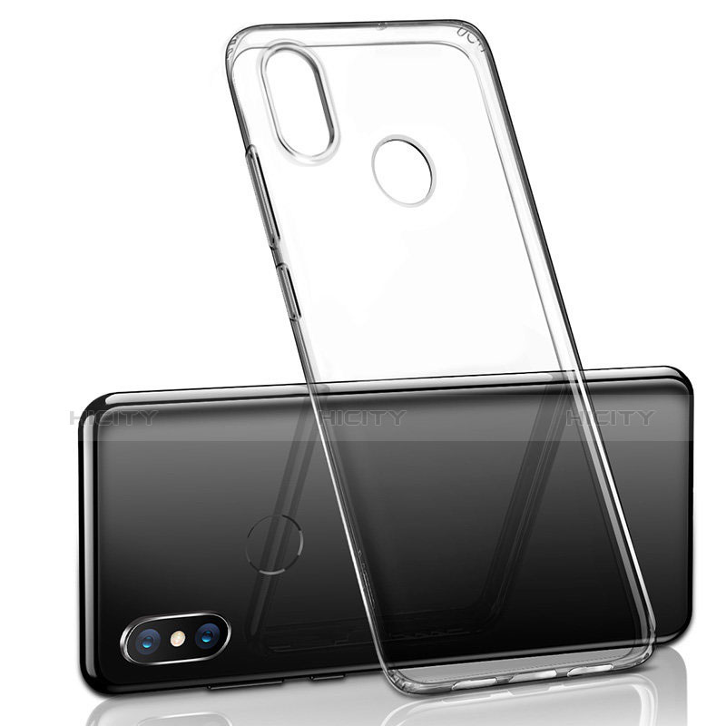 Custodia Silicone Trasparente Ultra Sottile Cover Morbida H06 per Xiaomi Mi 8 Chiaro