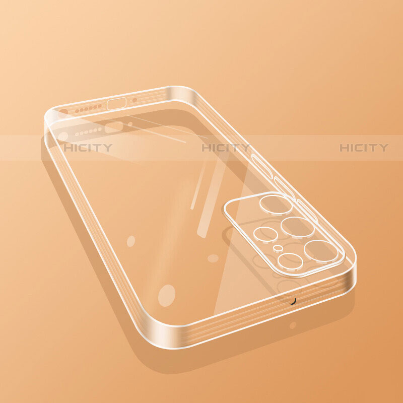 Custodia Silicone Trasparente Ultra Sottile Cover Morbida H07 per Samsung Galaxy S21 Ultra 5G