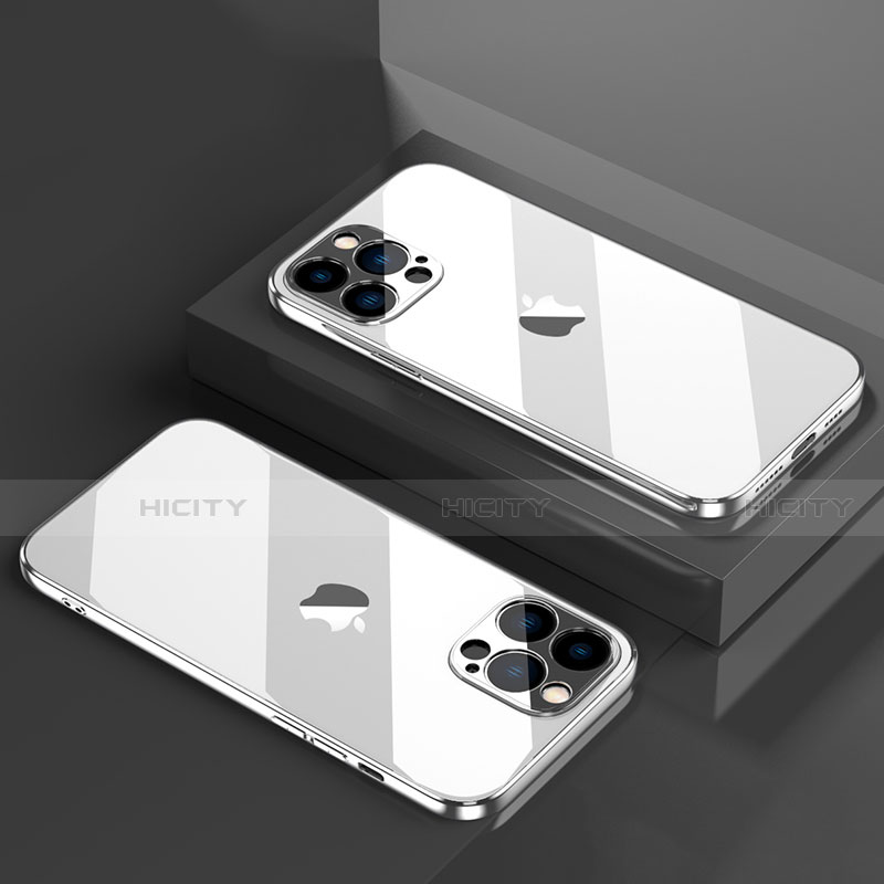 Custodia Silicone Trasparente Ultra Sottile Cover Morbida H08 per Apple iPhone 14 Pro Max