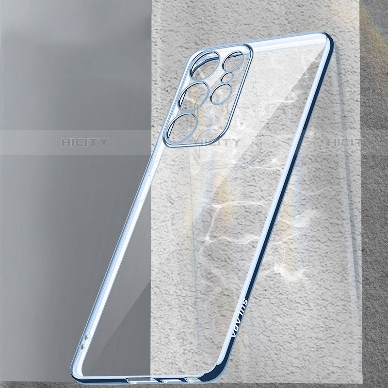 Custodia Silicone Trasparente Ultra Sottile Cover Morbida H08 per Samsung Galaxy S22 Ultra 5G