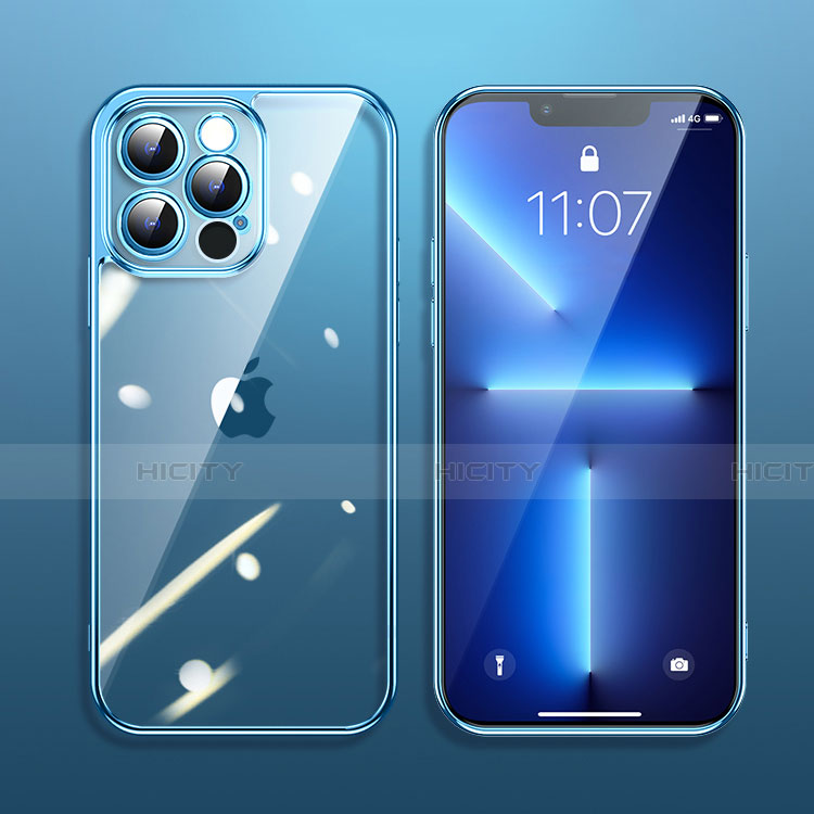 Custodia Silicone Trasparente Ultra Sottile Cover Morbida H09 per Apple iPhone 13 Pro Max