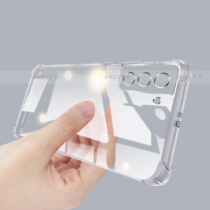 Custodia Silicone Trasparente Ultra Sottile Cover Morbida H09 per Samsung Galaxy S22 5G