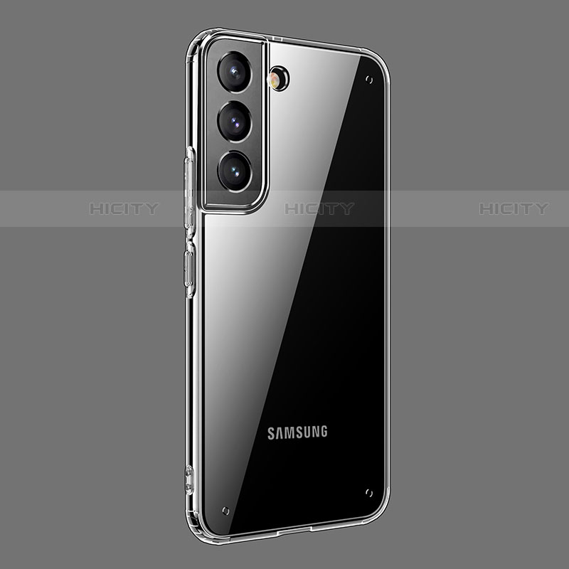 Custodia Silicone Trasparente Ultra Sottile Cover Morbida H11 per Samsung Galaxy S21 5G Grigio